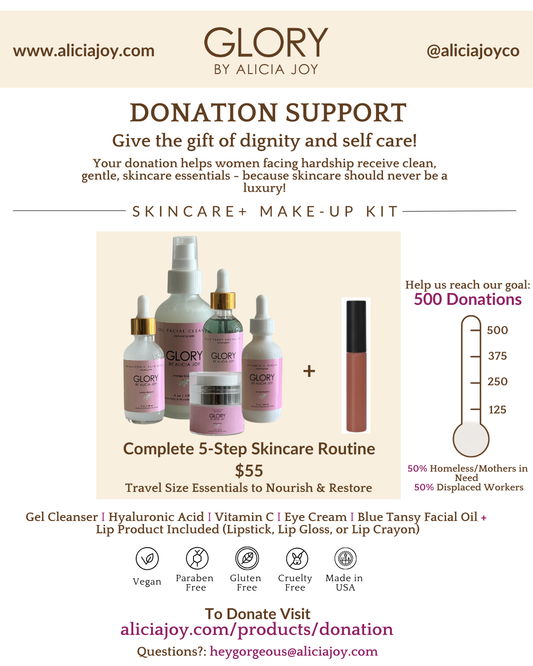 GLORY Skincare Bundle (Travel Size) (Donation)